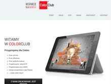Tablet Screenshot of colorclub.pl